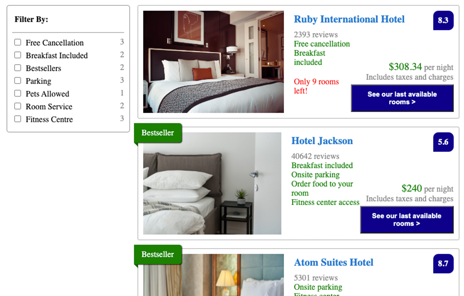 Hotel Booking App