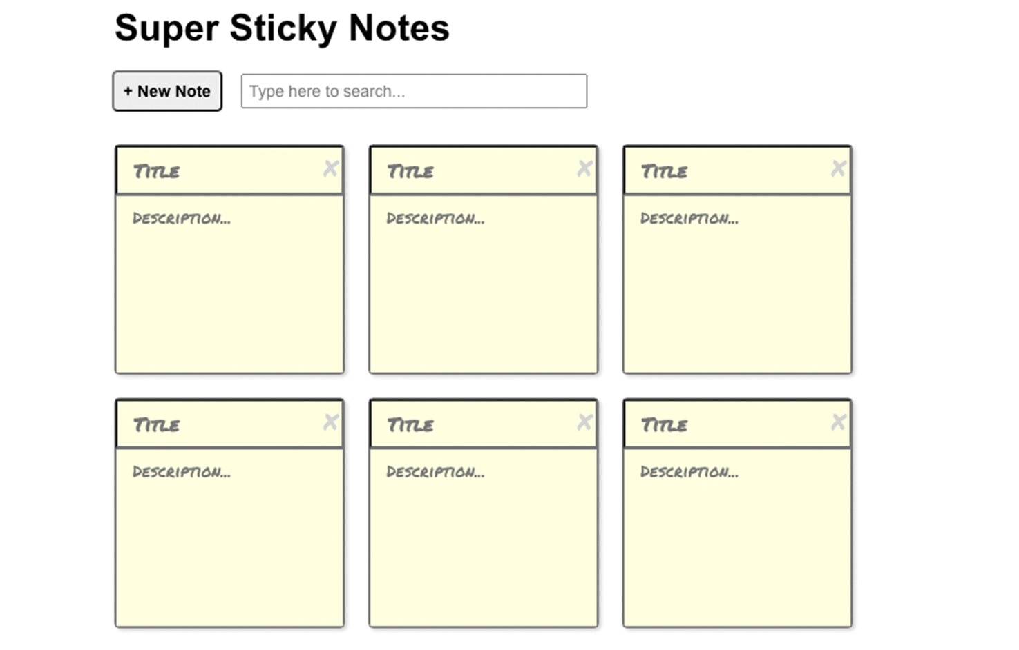 Sticky Note Project